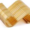 12PCS Space Aluminum S Hook Flat S Shape Bathroom Kitchen Railing S Hanger Multi-Purpose Spoon Pan Pot Towel Cloths etc. Accessories Hangers Fit for Below 19mm Round Rod (Gold)