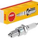 Pack of 2 NGK Genuine BP6ES Spark Plug - silver/white