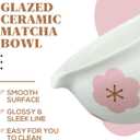 Japanese Matcha Bow with Whisk Holder for Matcha Powder/Matcha Tea/Japanese Matcha (Flower)