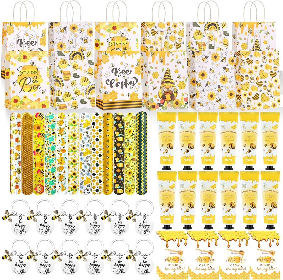72 Pcs Bee Themed Party Favors Bee Birthday Party Supplies