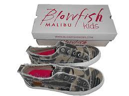 Blowfish Malibu Natural Camouflage Kids Slip-on Sneakers Youth,  Size 11