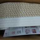 5 Pack Small Woven Storage Baskets for Shelves, Cotton Rope Baskets Organizer for Bathroom, Closet & Nursery, Decorative Storage Bins for Organizing Socks, Toys, 11.8"x7.9"x4.7", Khaki/White