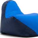 Big Joe Warp Bean Bag Chair, Blue/Navy Spandex and Smartmax, Durable Polyester Nylon Blend, 2.5 feet