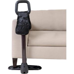 Stander CouchCane, Standing Assistance Aid for Adults, Seniors, and Elderly, Chair Lift Assist, Standup Support, Adjustable Mobility Couch Rails, with Safety Grab Bar Handle and Organizer Pouch