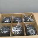 Zubebe 12 Pcs Large Christmas Ball Ornaments Giant Oversized Plastic Shatterproof Christmas Ball Outdoor Vintage Hanging Decorations UV Water Resistant for Holiday Farmhouse(Black,6 Inches)