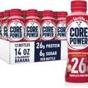 Core Power Protein Shake, Strawberry Banana, 26g Bottle, 14oz, 12 Pack, Best By Nov 30 2026
