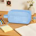 Cute Big Pencil Case Pouch Bag with Handle for Teen Girls Boy Gift, 9.1 x 3.5 x 4.9 inches