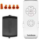 YukiHalu Ceiling Fan Remote Control Kit, Universal and Compact Size, Fan Speeds and Timings Control, Comply with UL1917