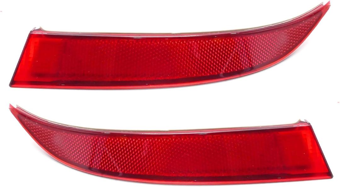 Zreneyfex Left and Right Rear Bumper Reflector Replacement for BMW X5 2010 2011 2012 2013 63147240997 63147240998 Rear Light Reflectors Passenger Side Rear