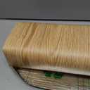Peel and Stick Vinyl Flooring Roll 15.74x118.11 Inch / 12.91Sq.Ft Wood Grain Flooring Coverings Waterproof Non Slip Floor Tiles (Brown)