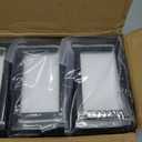 Uphode 6"x6" (Actual: 5.5"x5.5") Deck Post Base Cover Split, Aluminum Post Base Trim Skirt Decorative Black 8Pack