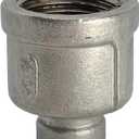 AF Hydro Stainless Steel SS316 Reducing Coupling Pipe Fitting, 1'' NPT x 1/2” NPT Female Thread, Pressure Rating up to 150 PSI, Class 150 Reducer Connector Adapter, 2 pcs in a pack