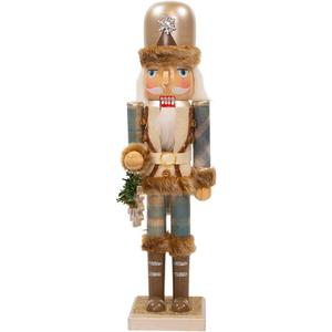 Kurt Adler 15-Inch Wooden Rustic Glamour Nutcracker
