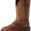 ARIAT MEN'S GROUNDBREAKER SQUARE TOE WESTERN WORK BOOTS
 7