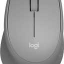 Logitech M330 SILENT Wireless Mouse, 2.4GHz with USB Receiver, Optical Tracking, Quiet & Lightweight, Long Battery Life, for PC, Mac, Laptop, Chromebook - Grey