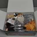 JOYIN 6Pcs Kids Hand Puppet Set with Working Mouth, Toddler Animal Plush Toy Includes Elephant, Giraffe, Lion, Bear, Raccoon and Monkey for Show Theater, Christmas Birthday Gifts for Kid