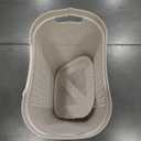 Mind Reader Slim Laundry Hamper with Lid, 60L Clothes Basket, Ventilated Plastic, Ivory
