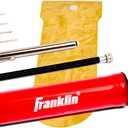 Franklin Sports Ball Pump Kit -7.4" - Perfect for Basketballs, Soccer Balls and More - Complete Hand Pump Kit with Needles, Flexible Hose, Air Pressure Gauge and Carry Bag