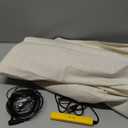 Grounding Sheet, 90% Organic Cotton + 10% Pure Silver Organic Fitted Grounded Sheet for Improved Sleep, Connected Earth Energy - Healthy Sleep Therapy (White, (60.1 * 80 * 15.1inch))