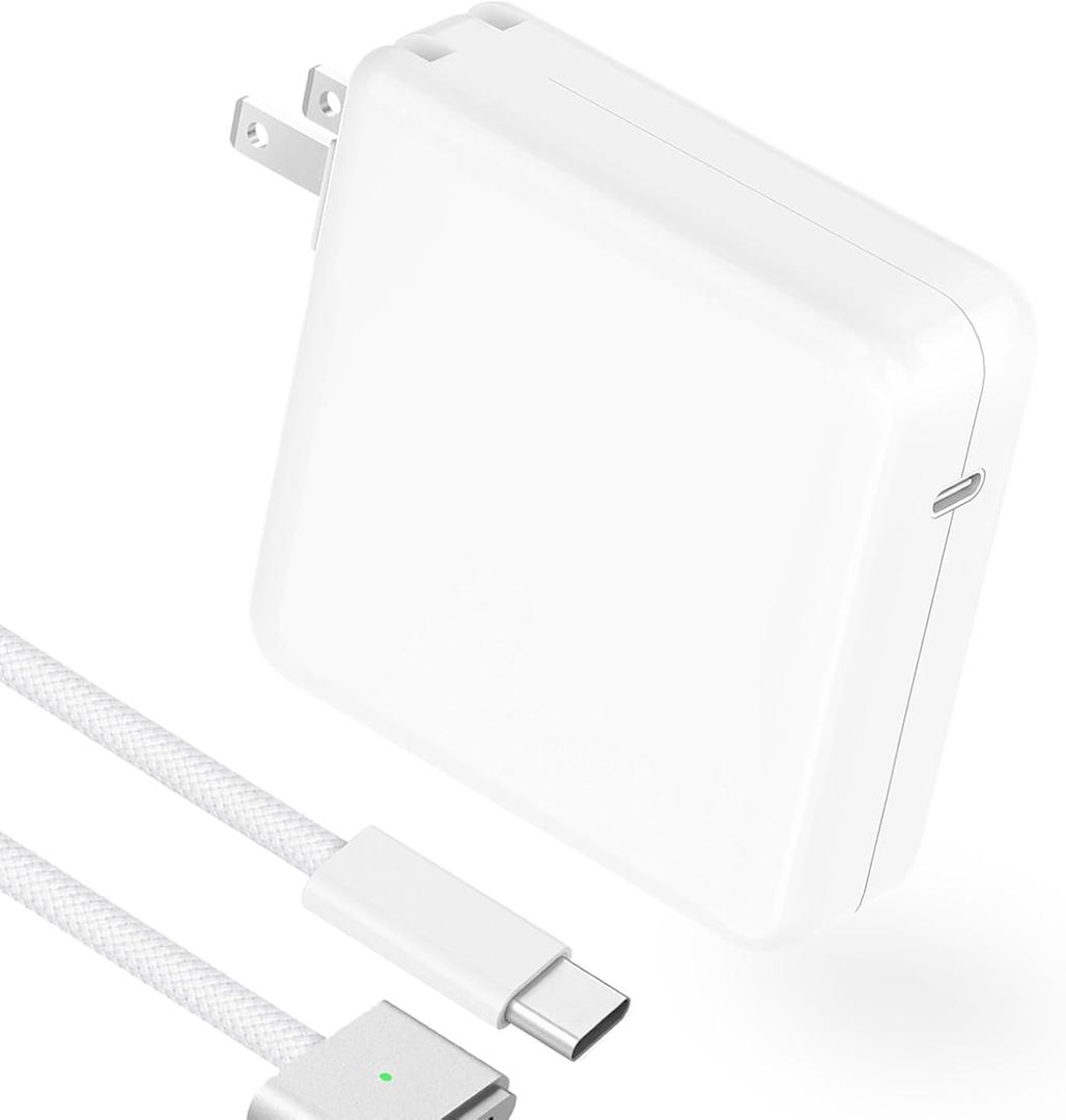 Charger for MacBook Pro 14 16 inch MacBook Air 13 15 inch 2025 2024 2023 2022 2021 M4 M3 M2 M1, 96W / 70W USB C Power Adapter, 6.6FT USB C to 3 Braided Cable LED, Powerful Connect, Original Quality