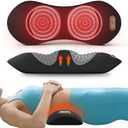 Etatsen 3-in-1 Back Massager with Heat, Vibration & Traction, Triple Fusion Back Massager for Bed and Chair, Electric Lumbar Support Pillow for Lower Back Comfort and Spine Support