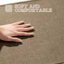 chakme Bathroom Rugs Mat 24x17, Ultra Thin Non Slip Bath Mat Small Quick Dry Absorbent Bath Mat for Bathroom Floor, (Dark Beige, 24"x17")