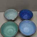 vancasso Bonita 27 Oz Cereal Bowls Set of 6, Blue Ceramic Bowls for Kitchen, 4 Inch Soup Bowls, Dishwasher & Microwave Safe