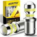 AUXITO 1157 LED Bulb White, 400% Super Bright 2057 2357 7528 BAY15D LED Light Bulbs for Backup Reverse Signal Blinker Tail Parking DRL Brake Lights, 6000K White