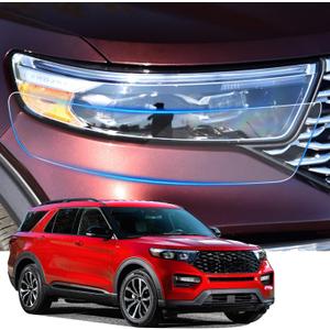 Car Headlight Protection Film for Ford Explorer 2021 2022 2023 2024 Auto Accessories Lucency Vinyl Exterior Decoration Self Adhesive Sheet Sticker Cover Tint Tail Light