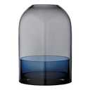 9.2IN Glass Candle Holder Blue