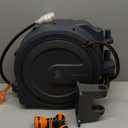 Giraffe Tools Retractable Garden Hose Reel 1/2 Inch x 100 ft, Super Heavy Duty, Any Length Lock, Slow Return System, Wall Mounted and 180 Deg Swivel Metal Bracket