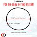 Captain O-Ring  Replacement ORBX2 O-Rings for iSpring WGB22B, WGB32B Series Whole House Water Filter (4 Pack)