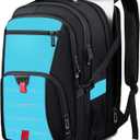 ANTERK Large Travel Laptop Backpack, 18.4 Inch Laptop Backpacks for Men Women, 55L Anti Theft Water Resistant College Bussiness TSA Airline Approved Work Computer Backpack, Lake Blue