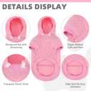 3 x KOOLTAIL Dog Hoodie for Small Medium Large Dogs, Ultra-Warm & Soft Winter Fall Fleece Dog Hooded Sweatshirt Clothes Sweater, Lightweight Pullover Coat for Boy Girl Bulldog Pitbull Puppy Cats,Pink S