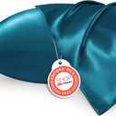 Bedsure King Size Satin Pillowcase Set of 2 - Teal Silky Pillow Cases for Hair and Skin with Envelope Closure, Similar to Silk Pillow Cases, Gifts for Women Men, 20x36 Inches, 2pcs