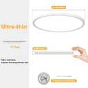 15.7 Inch LED Flush Mount Ceiling Light with Remote, 2700LM Dimmable 2700K-6500K Ceiling Light with 2000K Nightlight and Timer, 32W Modern Ceiling Lamp for Bedroom Kitchen Hallway Dining Room