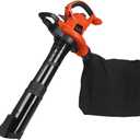 BLACK+DECKER Leaf Blower, Vacuum and Mulcher 3-in-1, 12 Amp, 250 MPH, 400 CFM (BV6000)