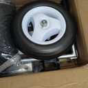 Nasjac Dog Wheelchair for Back Legs - Lightweight Portable Wheelchair with Reflective Stripes, Adjustable Pet Wheelchair Cart for Senior, Arthritis, Paralyzed, Injured, or Disabled Dogs (Medium, Black)