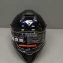 KYPARA Motorcycle Dual Visor Flip up Modular Full Face Helmet with DOT Certification of Impressionism (BlueChameleon, M)