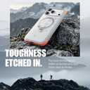 TORRAS Q3 Rugged for iPhone 17 Pro Max Case with 360 Magnetic Stand, [Tough 7X Mil-Grade Protection] Fit for MagSafe, [Anti-Slip Grippy Sides] Camera Control Button,Microfiber Lining, Sandstone Gray