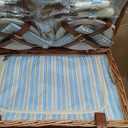Wicker Picnic Basket Set for 4 Persons | Large Willow Hamper with Large Insulated Cooler Compartment, Waterproof Blanket and Cutlery Service Kit-Classical Brown
