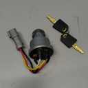 Solarhome 110-7887 467-8535 47031 Ignition Switch with 2 Keys for CAT Caterpillar 906H 906H2 906K 906M 415 415F2 IL 416 416F2 420 420XE D5R2 D6K D6K2 D6N 216B3 226B3 226D 226D3 232D 232D3 236B3