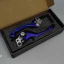 JFG RACING Brake Levers for Surron Light Bee,CNC Adjustable Foldable Handle Brake Levers Replacement for Dirt Bike Surron Light Bee X and S/X160/X260-Blue