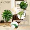 Senjie Artificial Boston Fern 2 Set 55 Branches Fake Ferns for Outdoors 32Inch Faux Plant for Home Living Room Office Decor