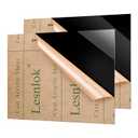 Lesnlok 2 Pieces 12 x 24 Black Acrylic Sheet 1/8 inch Thick 3mm Black Plexiglass Sheet, DIY Materials for Home Decor, Handcraft, Painting, Photography,Switch Panel, Display Stand