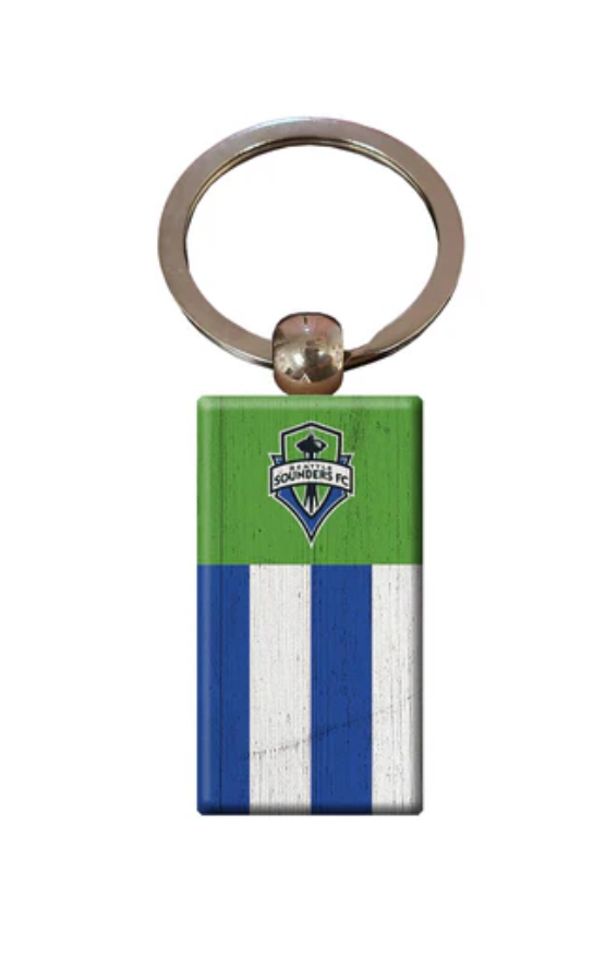 MLS2055-Rectangle Flag Keychain / S2055-Seattle Sounders_1