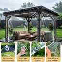 Clear Tarps Heavy Duty Waterproof 6x8ft with Grommets Vinyl Tarp