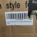 Night Stand with Drawer, Mid Century Nightstand with Storage, Modern Fluted Bedside Table Bedroom Living Room for Small Space, Office (Rustic Walnut)