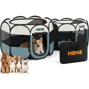 2-in-1 Dog Playpen, Cat Pet Puppy Playpen, Medium+Small, Grey
Detachable, Portable Pop-Up Crate Cage Tent for Small Animals, Indoor Outdoor Cats Enclosed Cage Kennel Tunnel