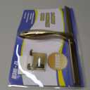 HIWARE All-Purpose Shower Squeegee for Shower Doors, Bathroom, Window and Car Glass - Brass, Stainless Steel, 12 Inches